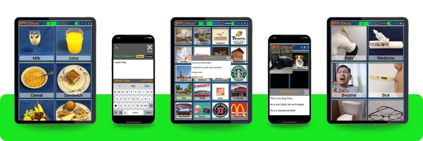 APP2Speak Screenshots