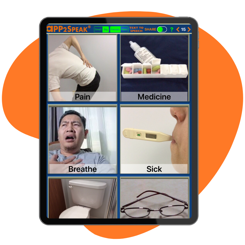 iPad App2Speak-Medical